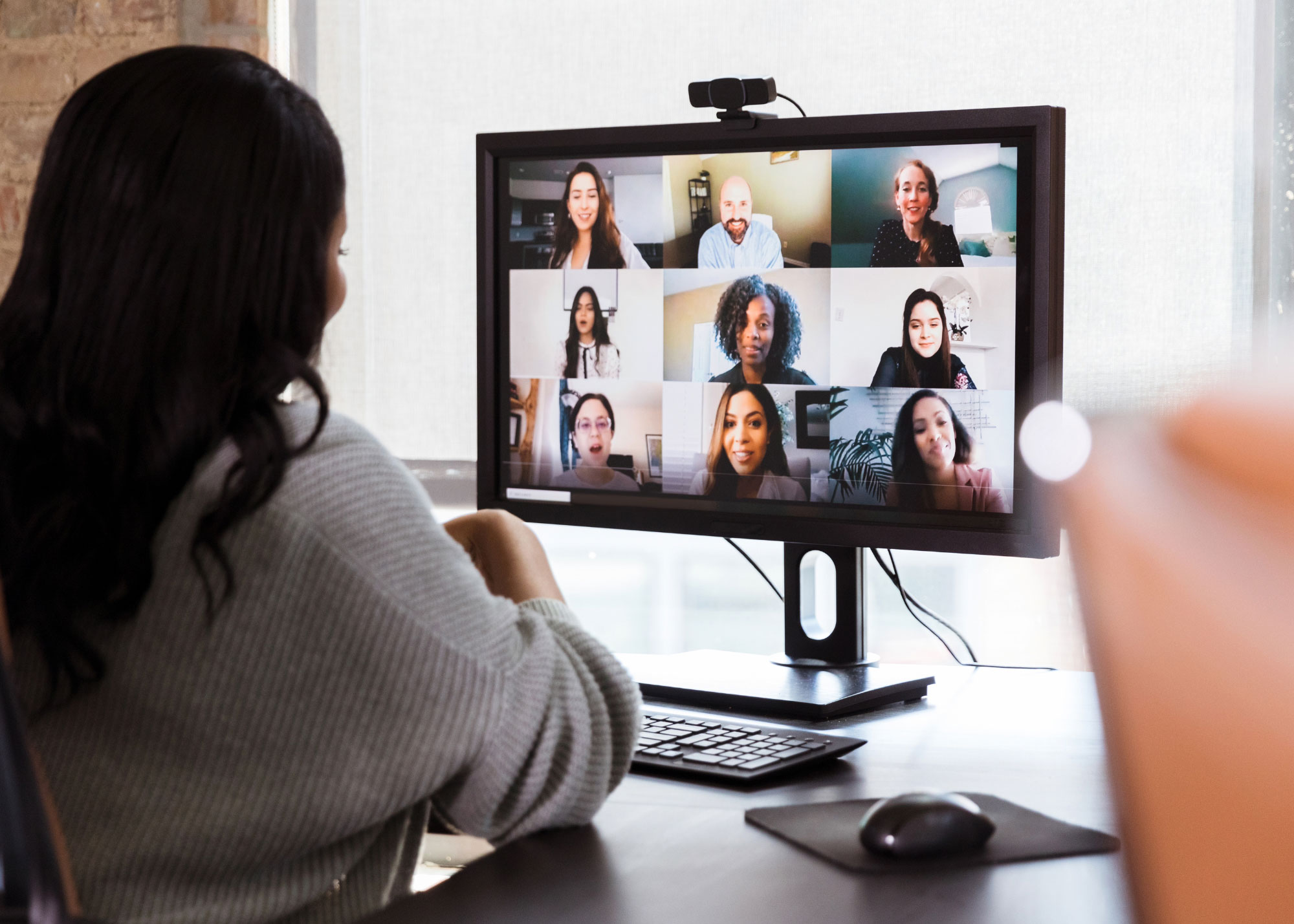 Group Therapy Woman participating in Managing Perfectionism group on Zoom